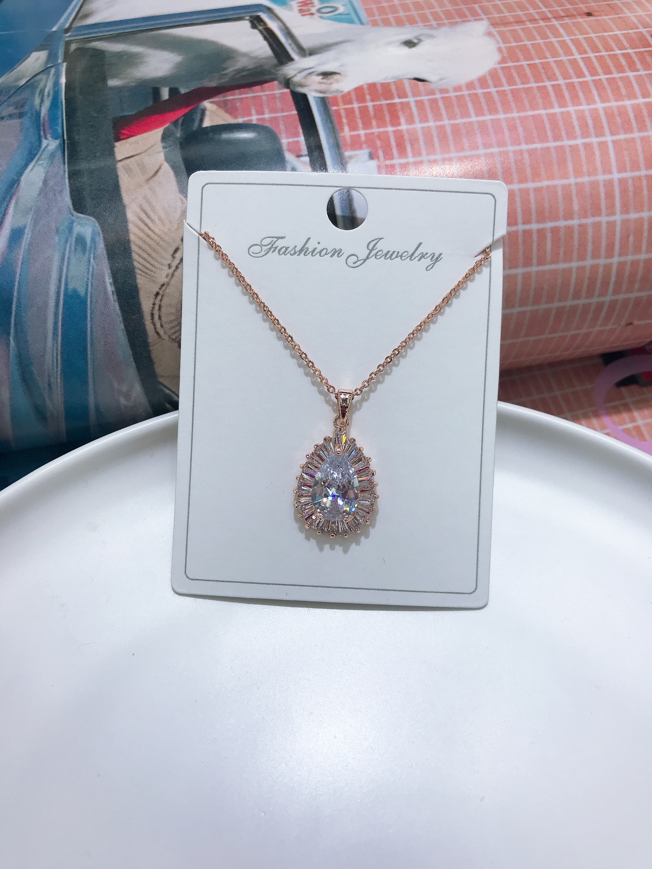 Japanese micro set full diamond temperament necklace clavicle chain web celebrity ins wind quality necklace thumbnail