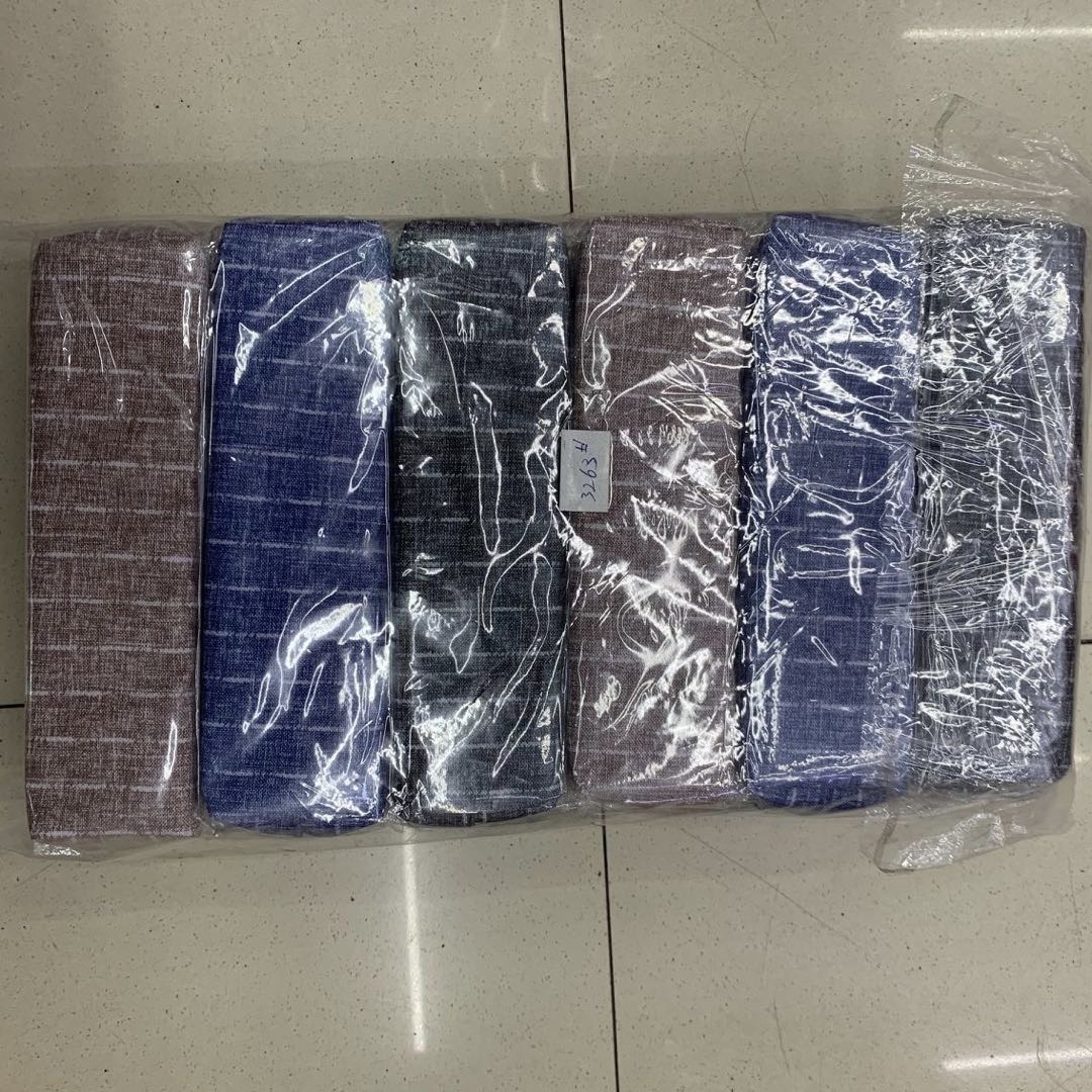 印花仿牛仔帆布大容量文具袋学生铅笔盒文具收纳笔袋