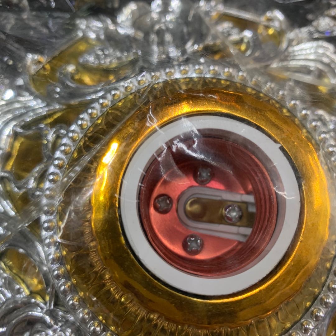 白金色吊灯头挂灯头机床灯头细节图