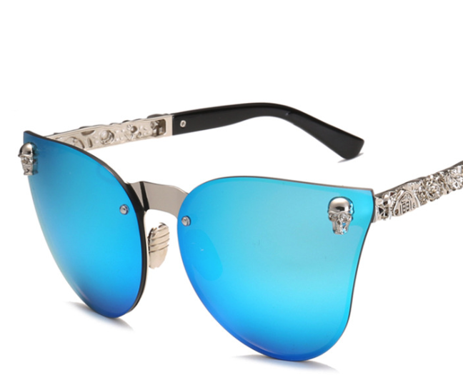 European and American skull-shaped sunglasses, best-selling cat-eye sunglasses and Gothic sunglasses in foreign trade Specification image