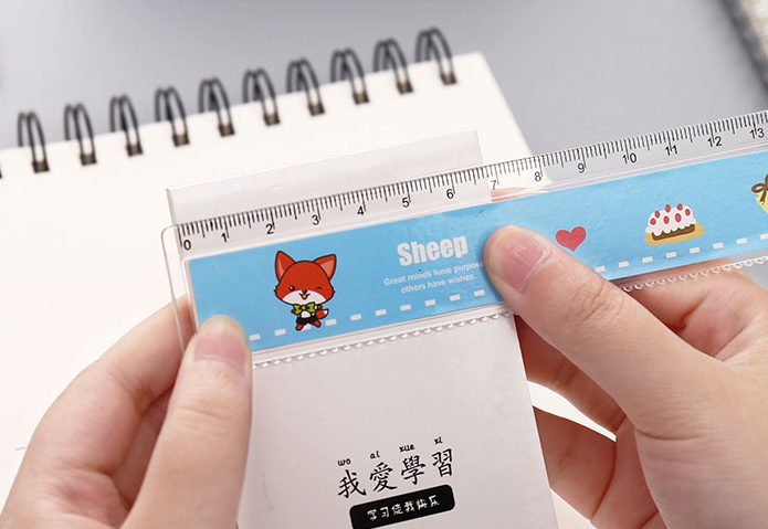 尺子/直尺/流沙尺/小青蛙套尺/功夫扇细节图