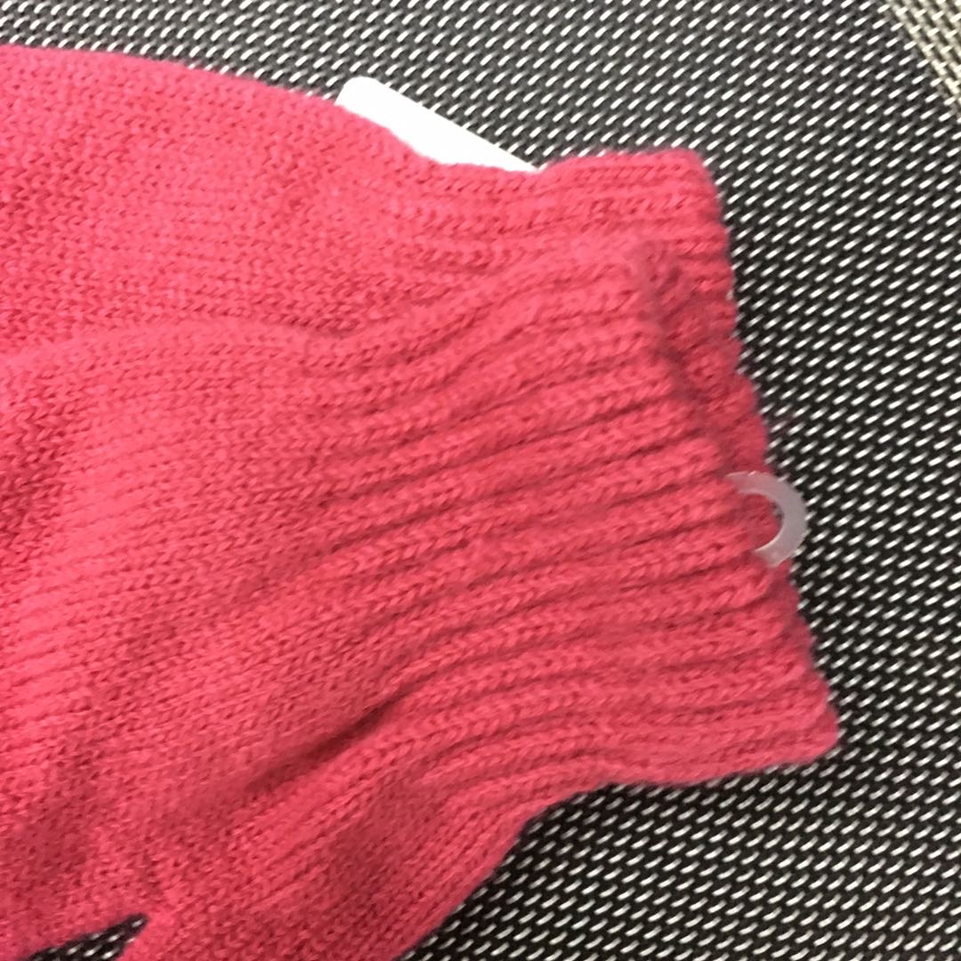 Single-color plush gloves for women to keep warm when going out in winter details Picture
