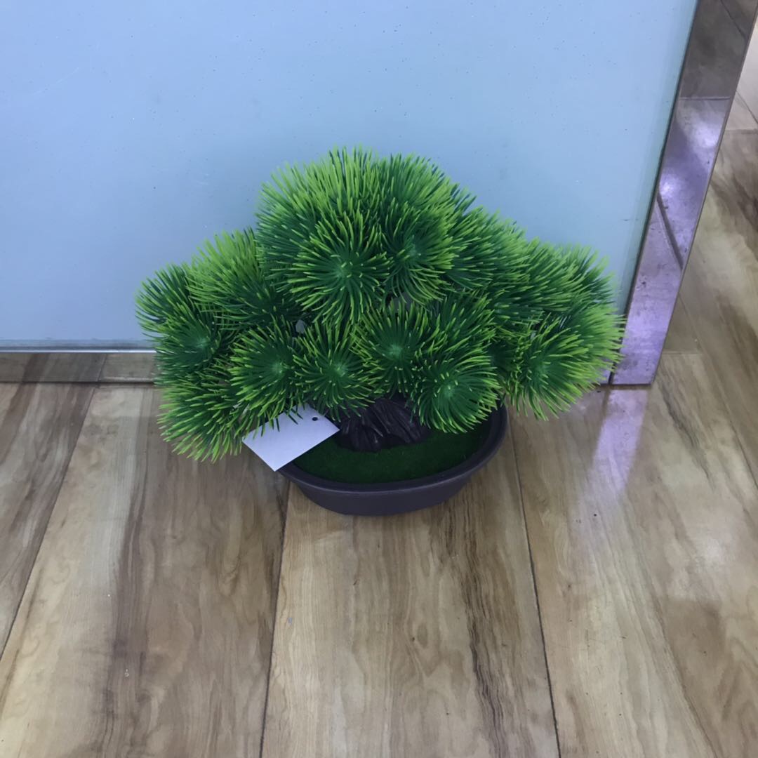 仿真迎客松家居植物盆栽室内小盆景绿植创意摆设客厅室内装饰摆件