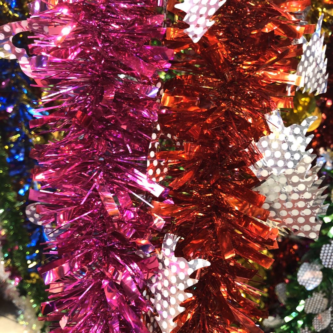 Christmas party decorations silk ribbon Christmas tree decoration pulled flowers madder factory direct sales thumbnail