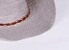 New style straw hat, three-piece paper straw hat, denim hat, diamond-shaped men's style, western with a two-color band knitted in the middle details Picture