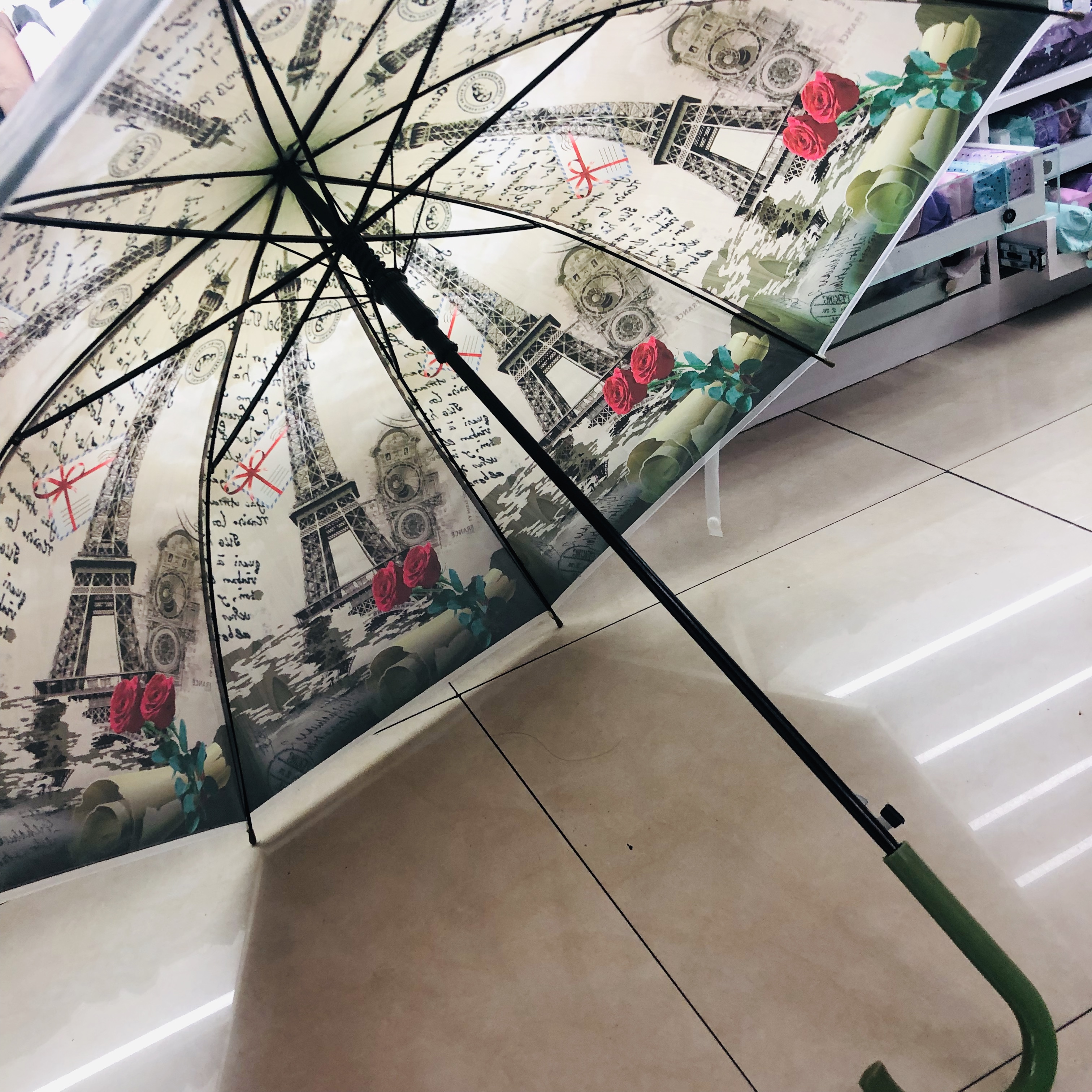 Rose Tower Children's Umbrella Kindergarten Primary School Students Dual Use Sun Umbrella Sun Umbrella Specification drawing