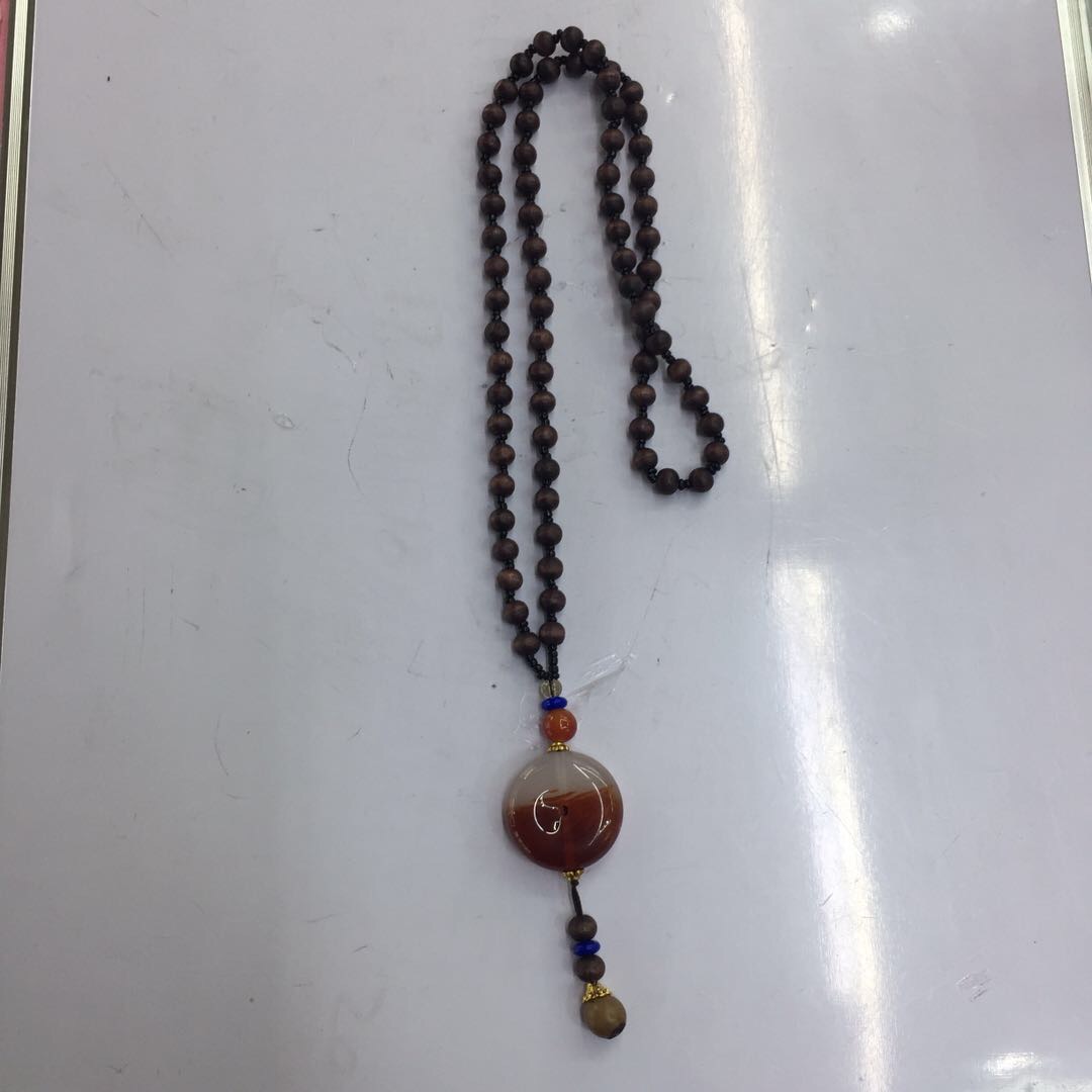 厂家直销女士串珠链条项链毛衣配链佛系饰品