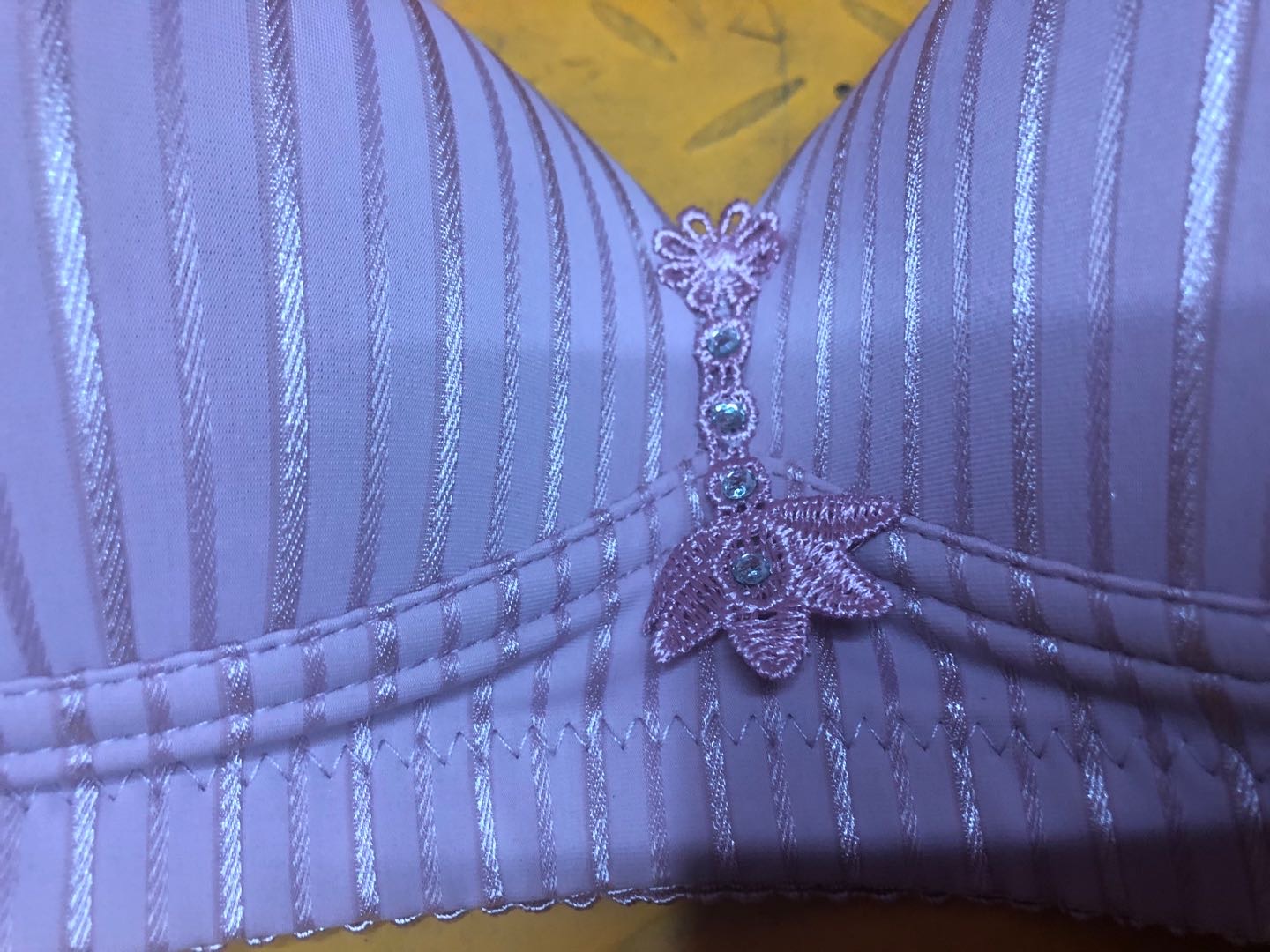 Wire-free push-up bra on mannequin showing full silhouette