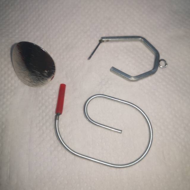 Factory direct sales of ironwork pressed earrings, polygonal line rough accessories, and jewelry accessories