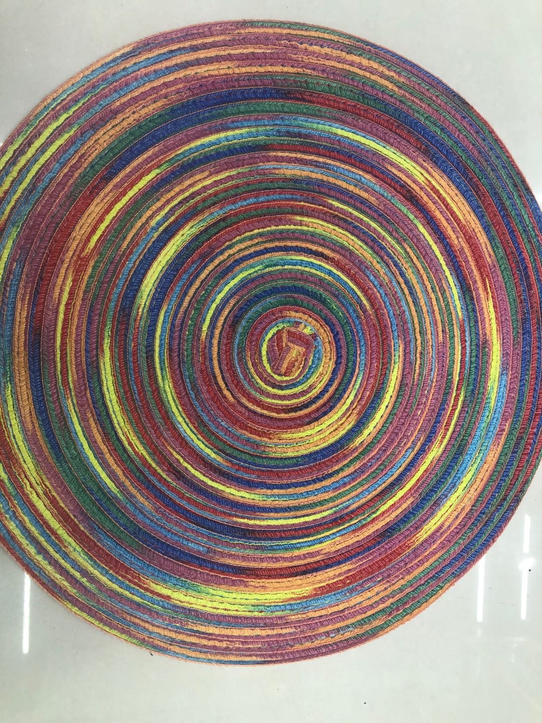 Rainbow Paper Placemat Table Mat Cup Mat Coffee Mat Western Placemat Specification drawing