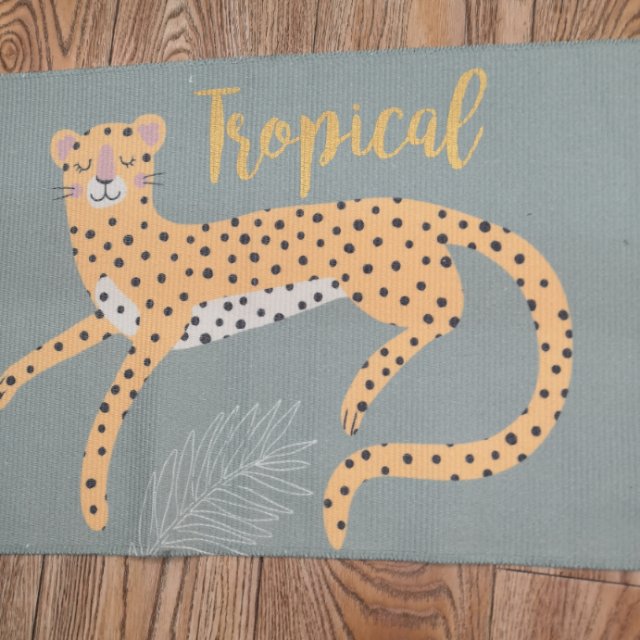 加长版地毯动物图案老虎报纸低碳产品图