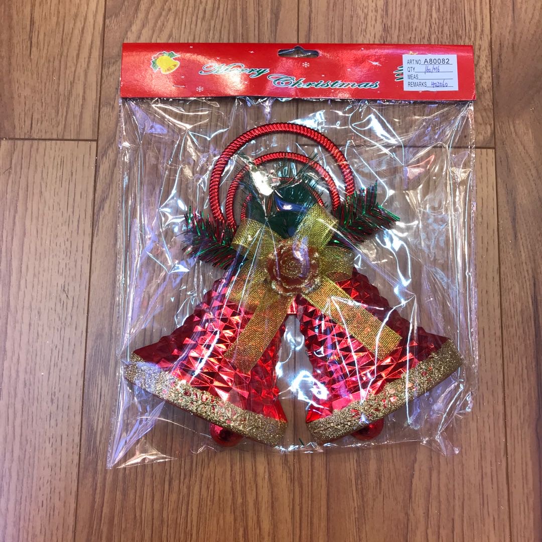 Christmas bell pendants, Christmas decorations, scene arrangement, shopping mall pendants, Christmas tree, small bell pendants, bells, bells, bells