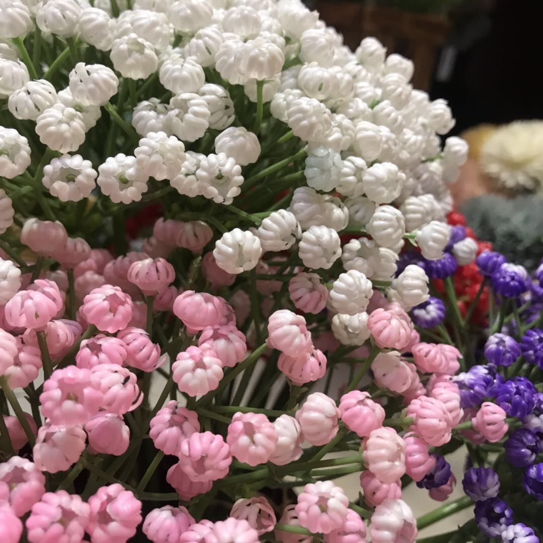 Small Fresh Simulation Full Star Flower Bouquet Wedding Hand Bouquet Photography Posing Props Specification drawing