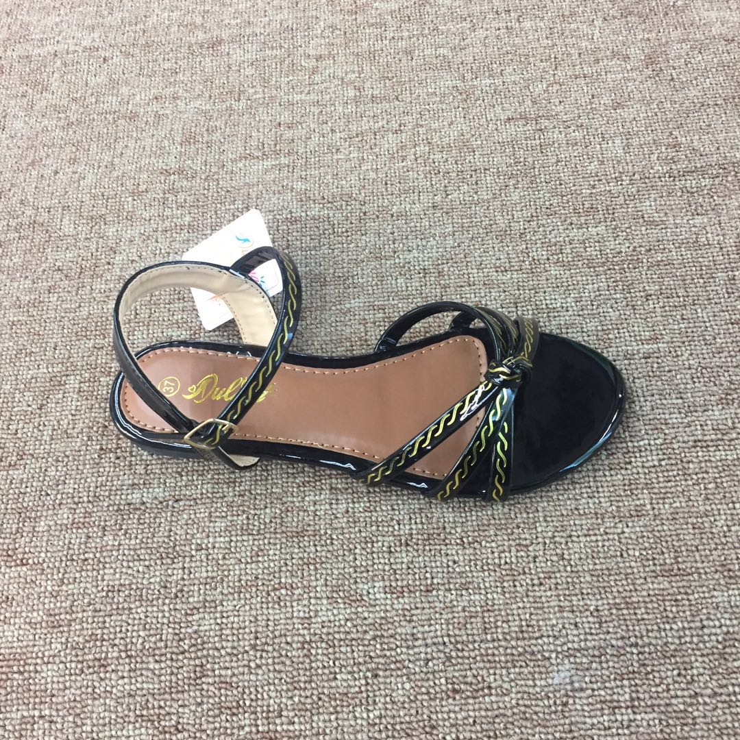 2020 Summer New Leather Casual All-Matching Flat Shoes Roman Platform Women's Shoes details Picture