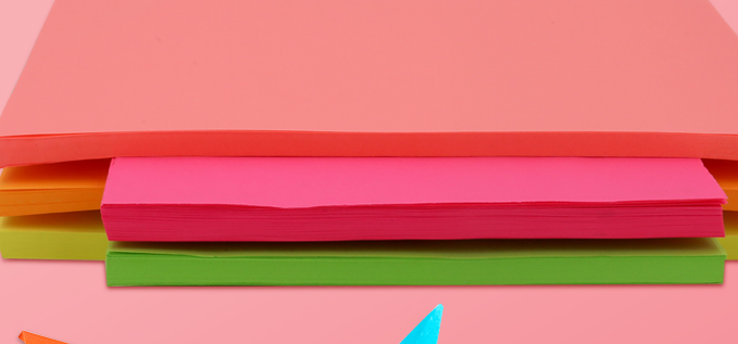 彩色Ａ4纸打印纸粉色儿童手工纸折纸正方形学生加厚混色彩纸大张纸3细节图