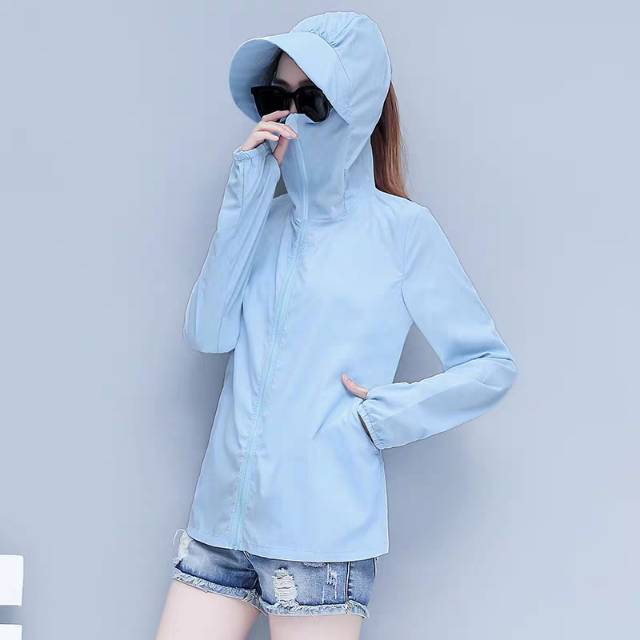 New style of sun protection clothing for driving and cycling, women's summer UV protection, breathable and versatile light jacket Specification image
