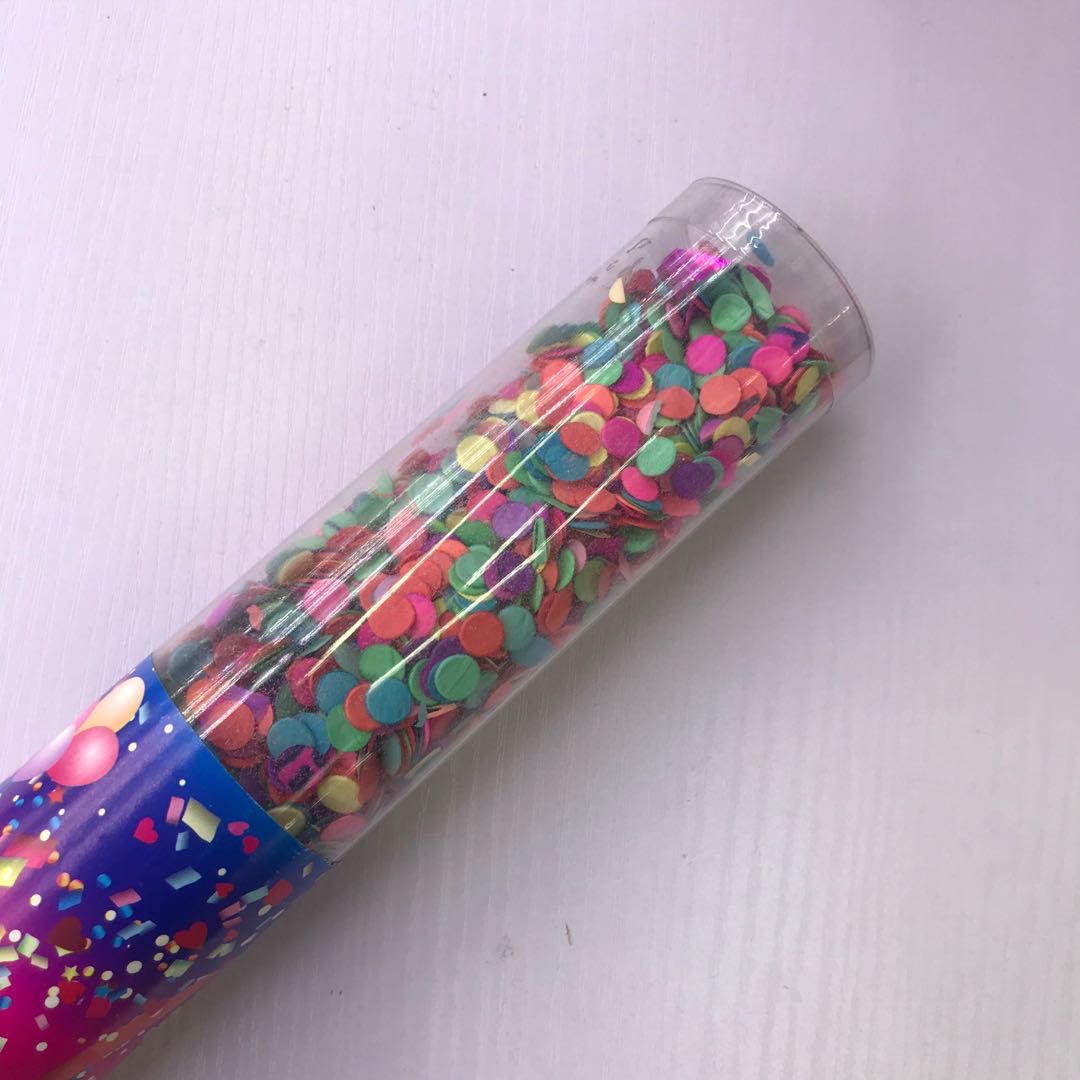 结婚用的喷彩带花瓣婚礼喷花筒彩喷撒花手拧礼炮礼礼喜庆开张30cm产品图