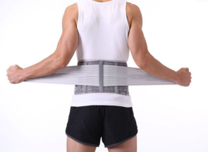 运动保健支撑护腰，双向加压，钢板支撑图