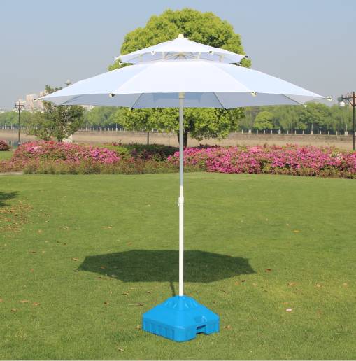 Double-topped garden umbrella with a radius of 120CM
