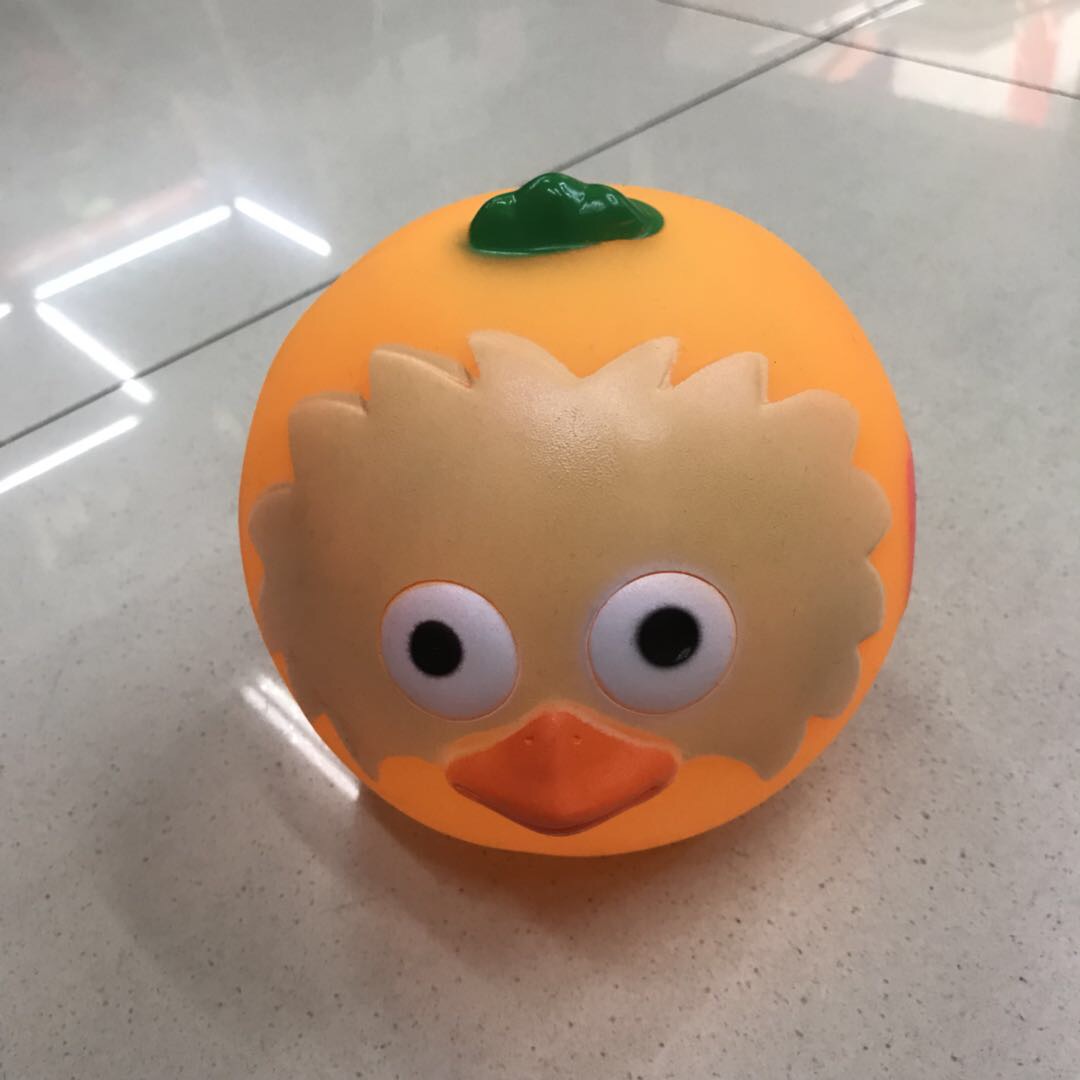 橘色愤怒的小鸟玩具一捏发声可爱搞笑
