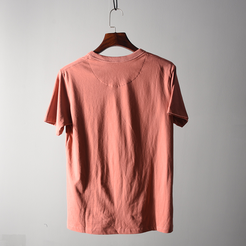 男装T恤纯色贴袋纯棉短袖修身百搭牛货 尖货 潮产品图