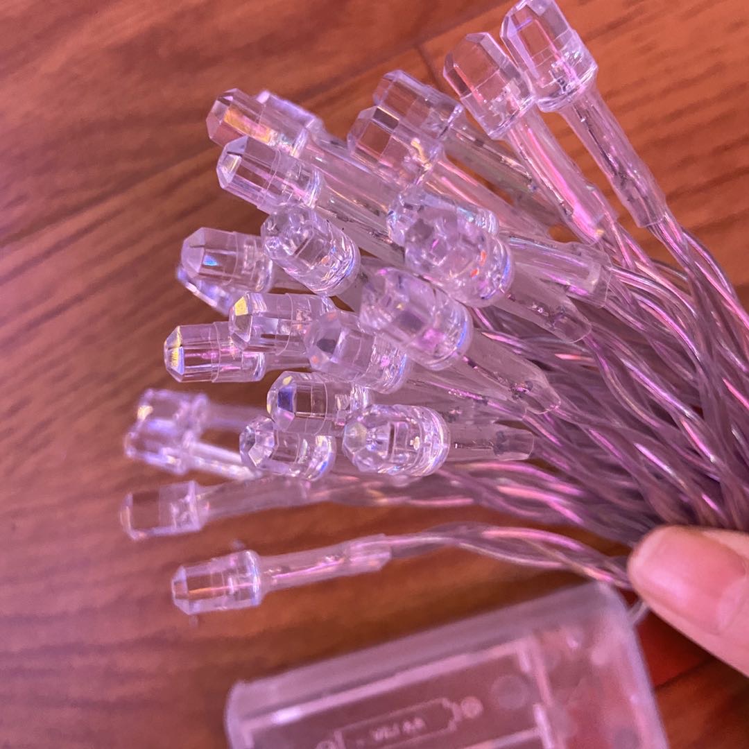 LED color lights, flashing lights, string lights, battery-powered light strings, outdoor waterproof Christmas small color lights, festival and wedding decorative lights Specification image