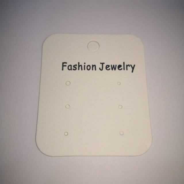 Factory direct sales of paper card accessories, customized earring card paper tags, white square