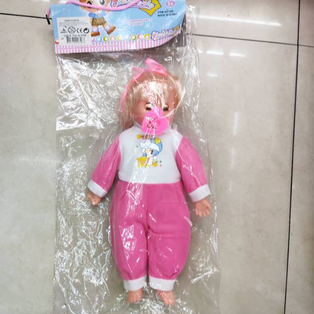 Manufacturer sells pink pacifier doll plush toy imitation doll directly thumbnail