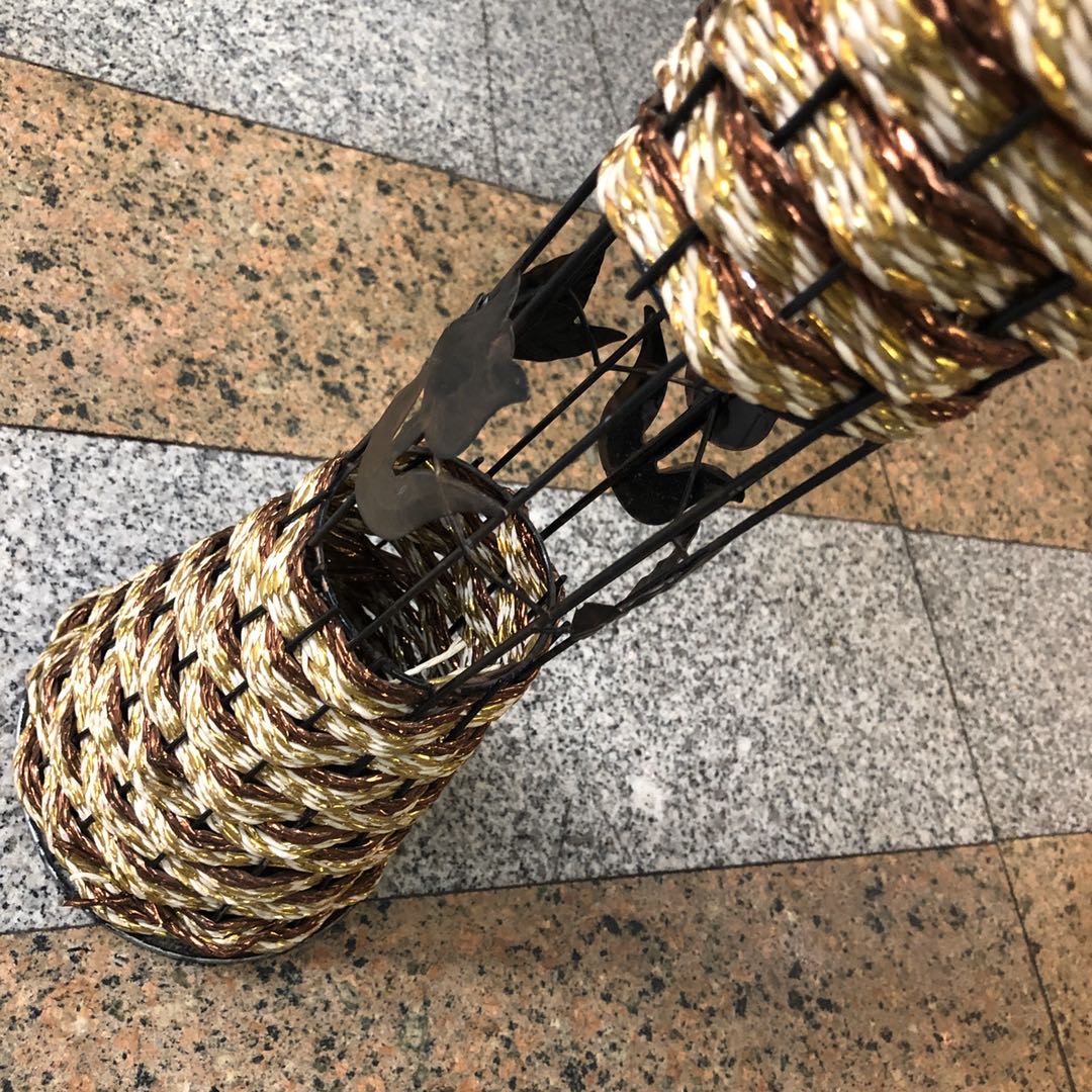铁艺花架插花神器欧式摆件铁丝布艺花篮厂家批发细节图