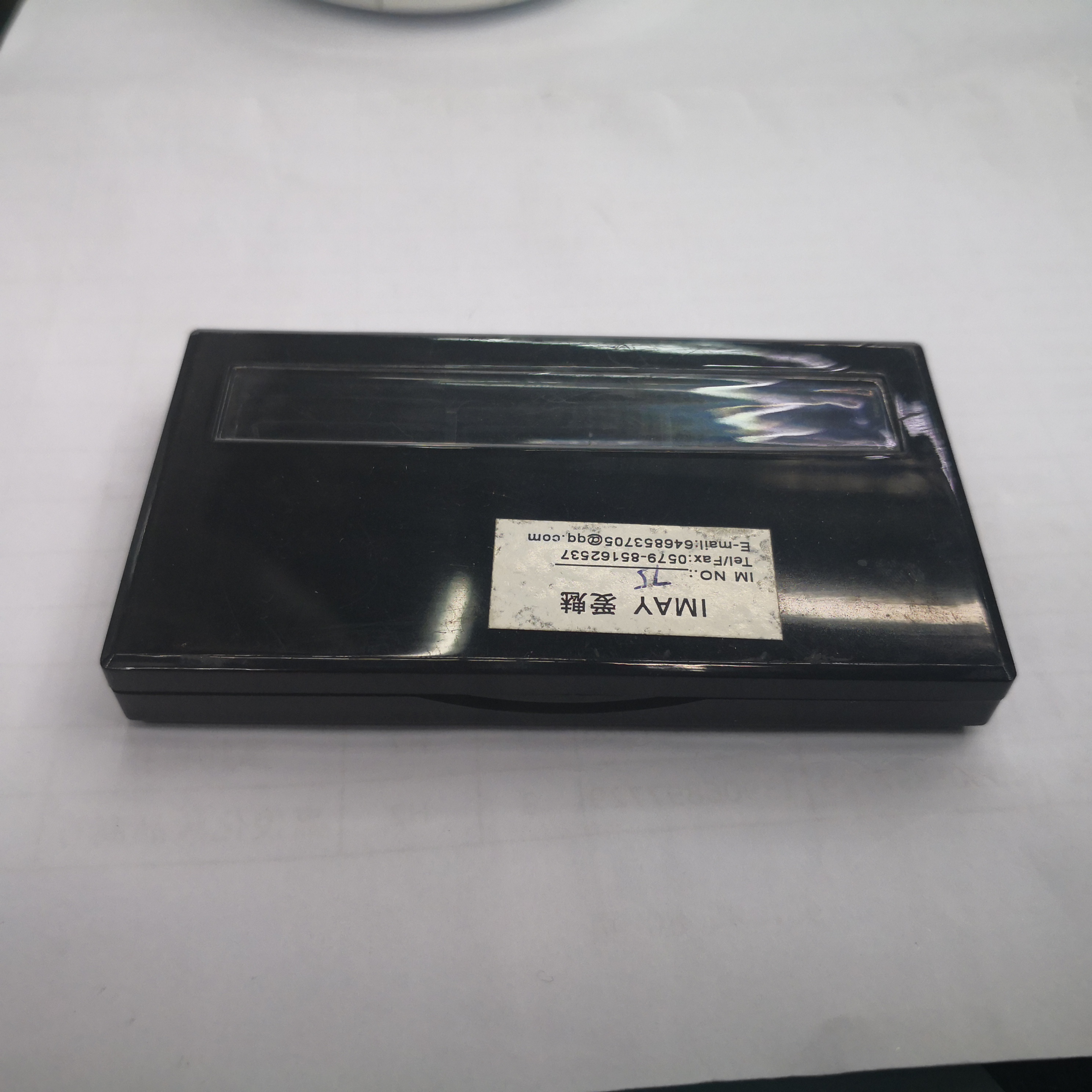 Black Plastic Eyeshadow Box Powder Box Storage Box Manufacturers Direct Sales Of Cosmetic Accessories Packaging Materials Consumables To Sample Customization details Picture