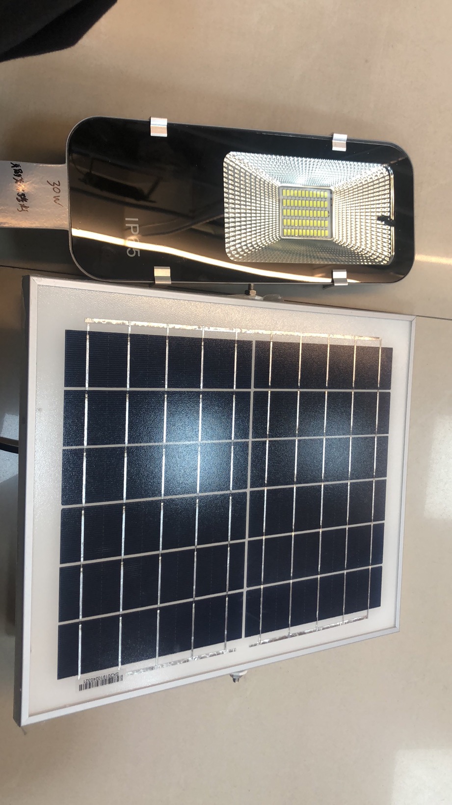 Solar panel street lamp, 30W garden lamp details Picture