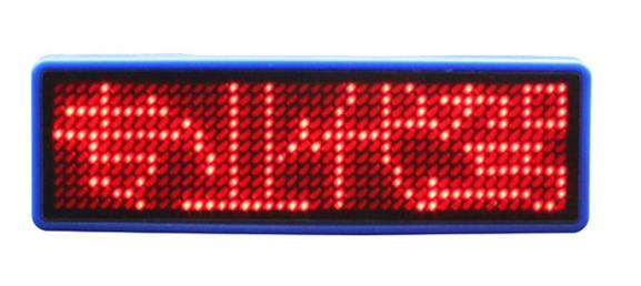 LED胸牌名片屏纯英文胸卡工号牌四字胸牌图