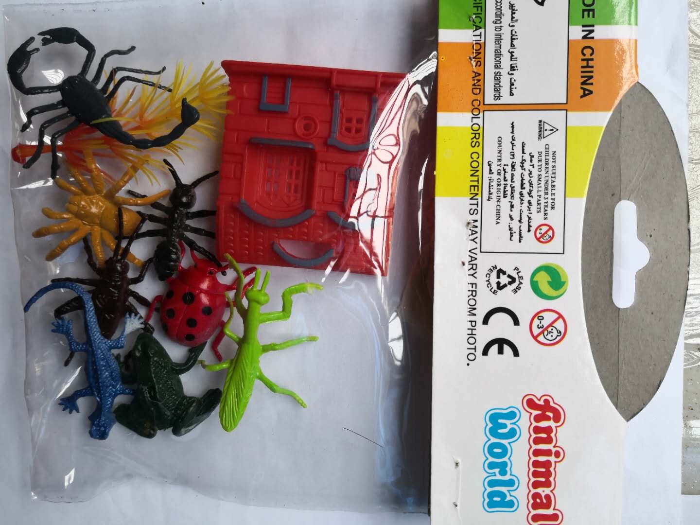 Imitation insect animal model PVC plastic animal scorpion frog lizard house toy
