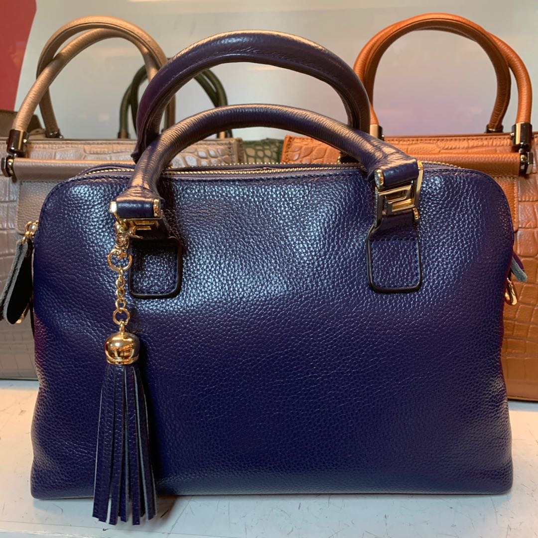 Xinyinhua Xyh Blue Dark Grain Hand Bag Guangzhou High-Grade Fashion Women's Bag