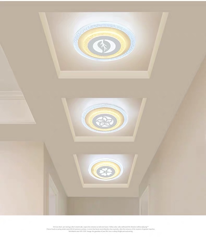 Color Crystal Light Led Sky Flower Light Ceiling Color Corridor Foyer details Picture