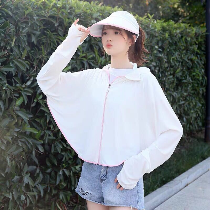 In summer, long ice cream can be used to protect against ultraviolet rays in women's hats thumbnail