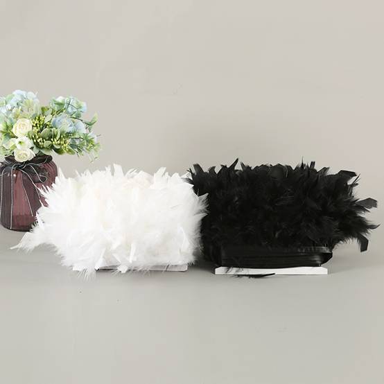 Ostrich Feather Lace Clothing Accessories Decorative Accessories Colored Cloth Strips