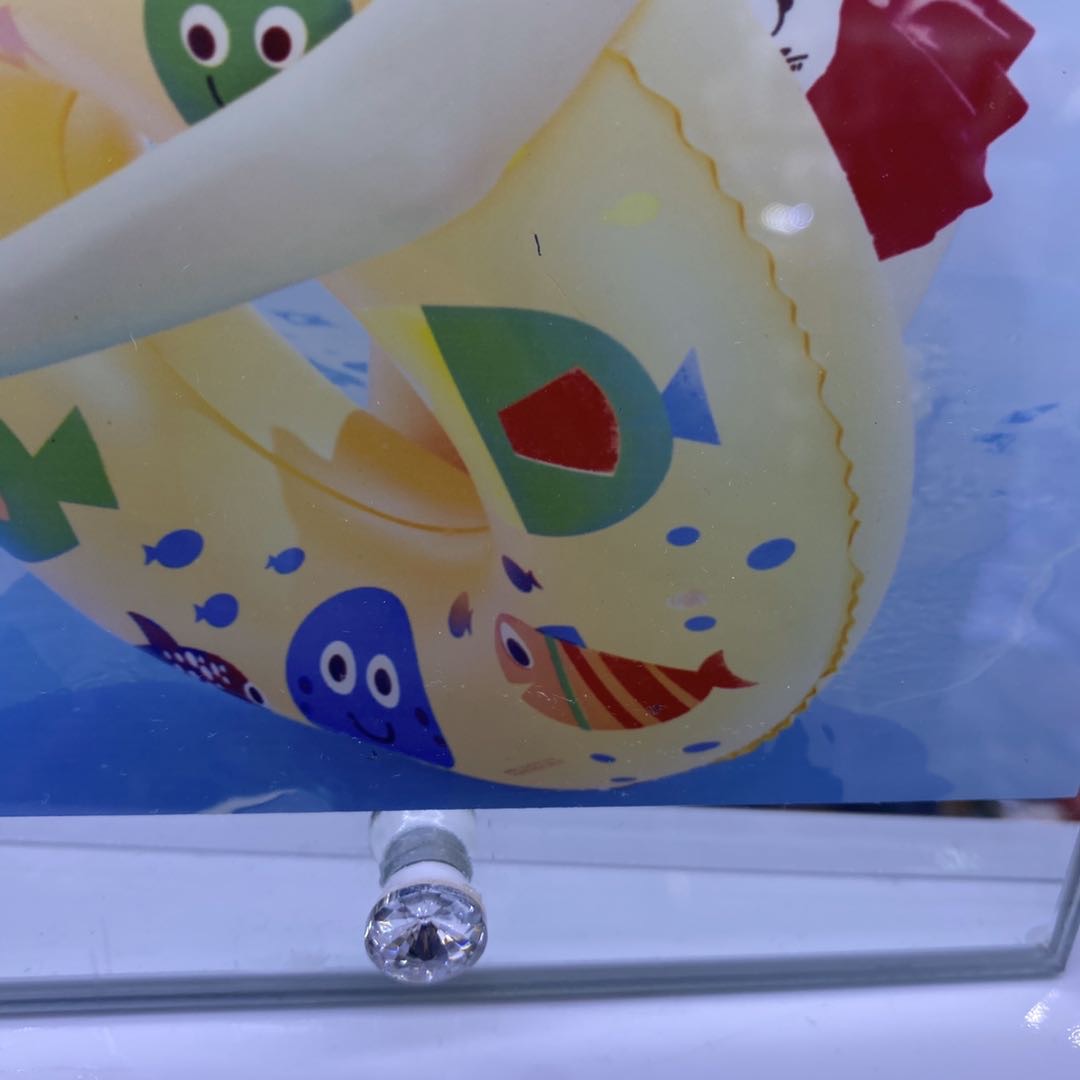 Glass diamond-encrusted rectangular creative photo frame decoration fashionable home decoration photo frame heat transfer photo frame Specification image