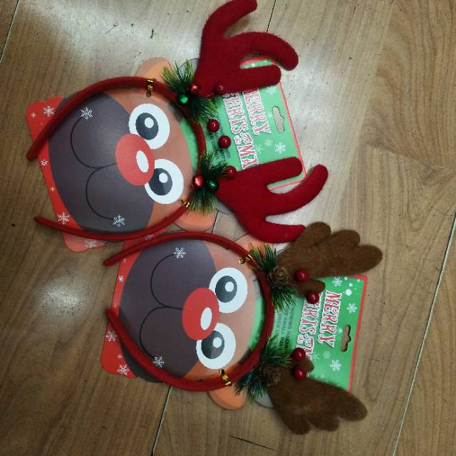 圣诞节鹿角头箍圣诞节装扮头扣圣诞老人小熊雪人儿童圣诞发箍