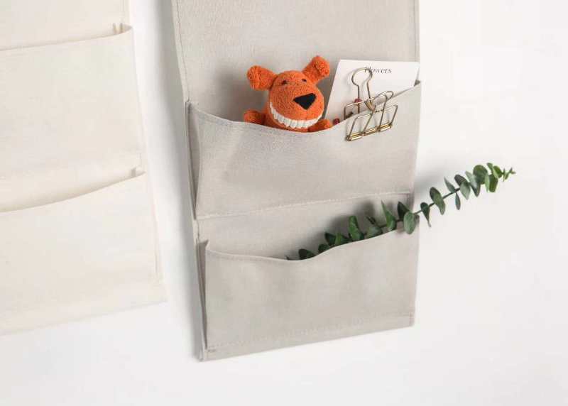 Ear bear hanging bag storage bag 25*59 storage items storage box bag Specification drawing