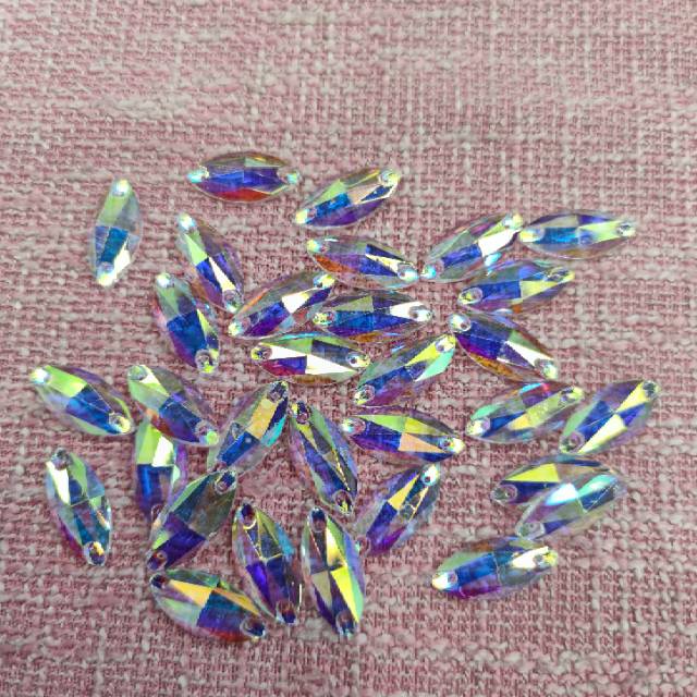 Flat bottom diamond rhinestone irregular shape color rice grain shape tool nail ornaments thumbnail
