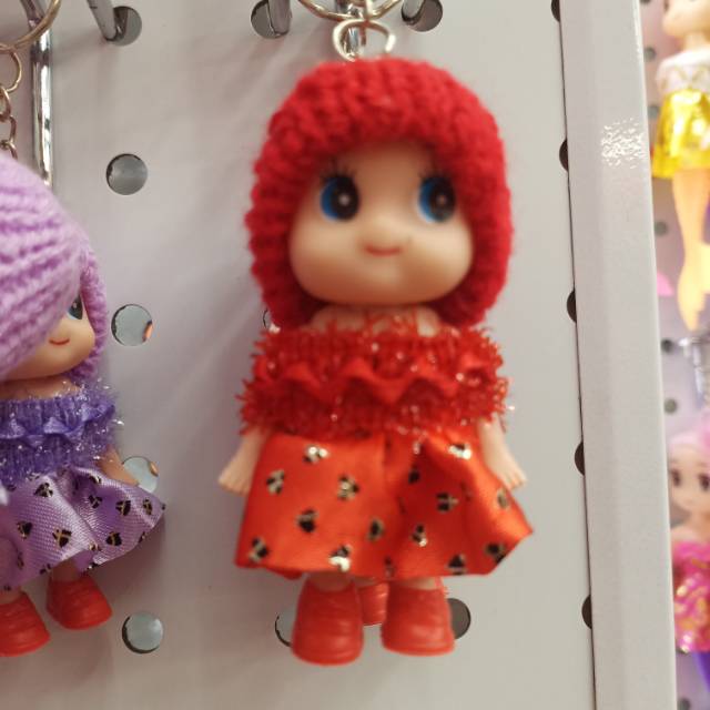Confused Doll Keychain Cute Princess Girl Bag Hanging Doll Small Pendant Handmade Doll Specification drawing