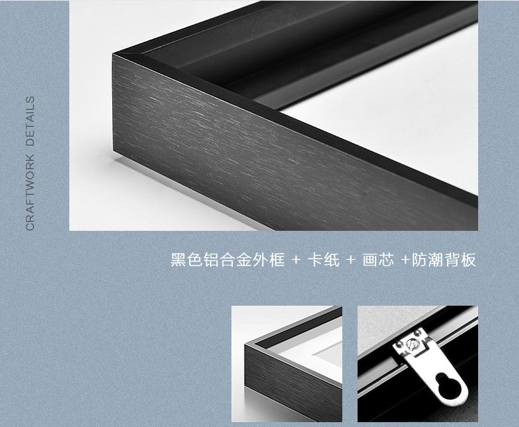 新中式轻奢晶瓷画现代简约客厅入户装饰画餐厅玄关背景挂画生财有道产品图