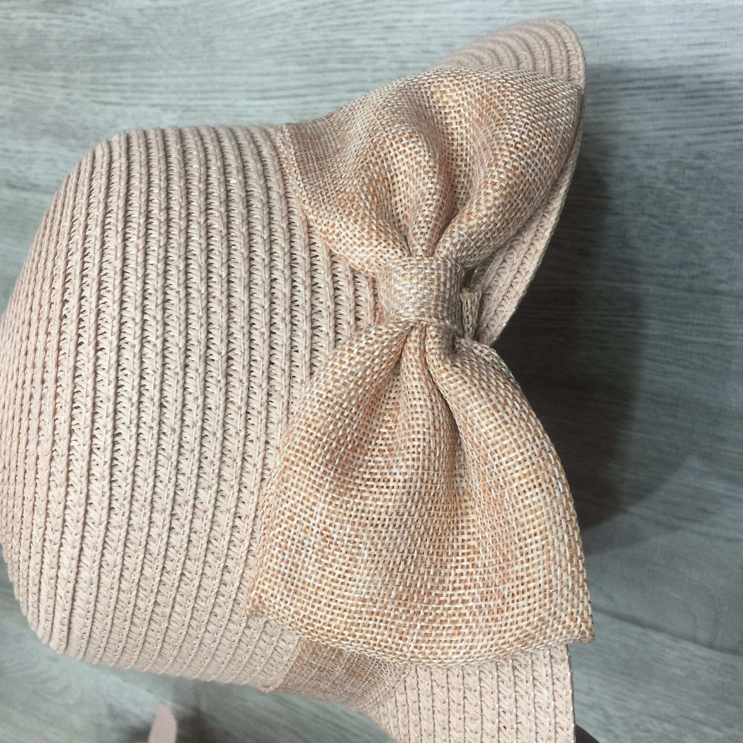 草帽女夏天遮阳帽百搭蝴蝶结户外出游防晒帽沙滩帽太阳帽小檐帽子产品图