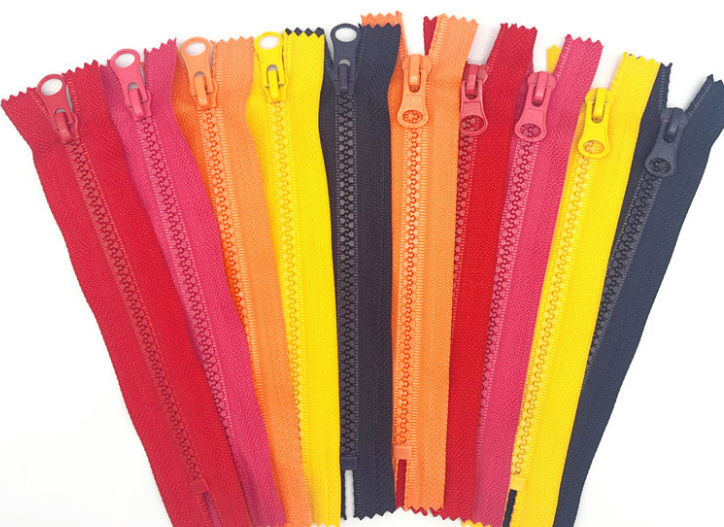 5号磨砂普通牙开尾树脂拉链厂家定制服装胶牙塑料拉链