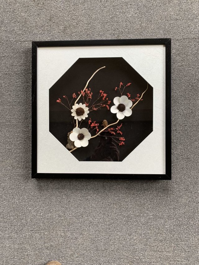Xu Jia Craft ~ Three-Dimensional Frame Hollow Specimen Dried Flower Painting