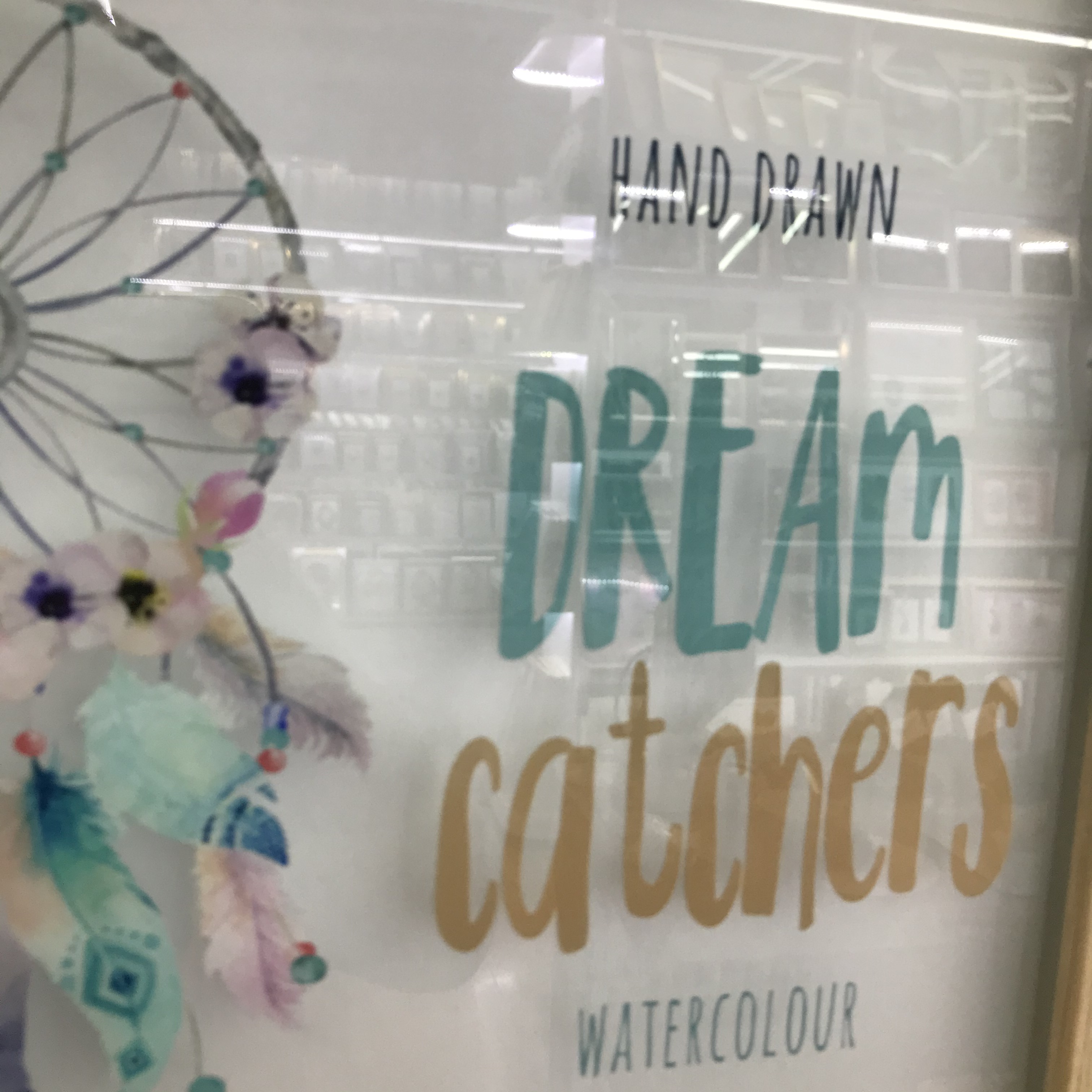 卧室床头装饰画现代简约儿童房女孩挂画北欧风玄关羽毛壁画捕梦网细节图