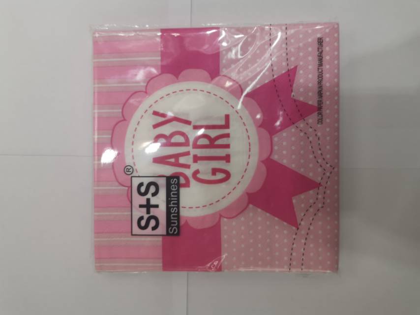 20张每包双层印花一次性原生木浆餐巾纸卫生纸