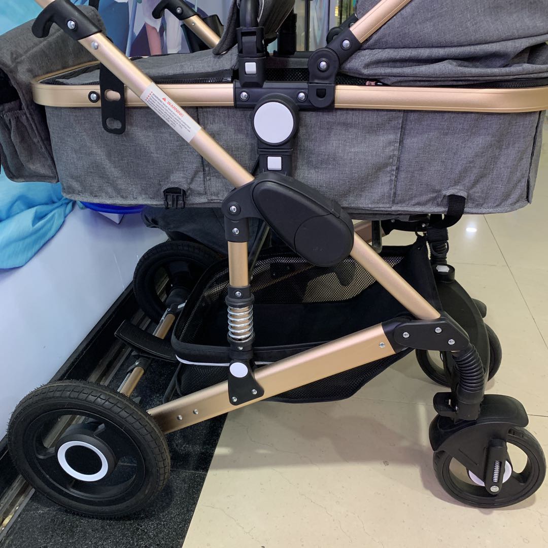 A multi-functional, bidirectional, lightweight, high-view shock-absorbing folding baby stroller for newborns details Picture