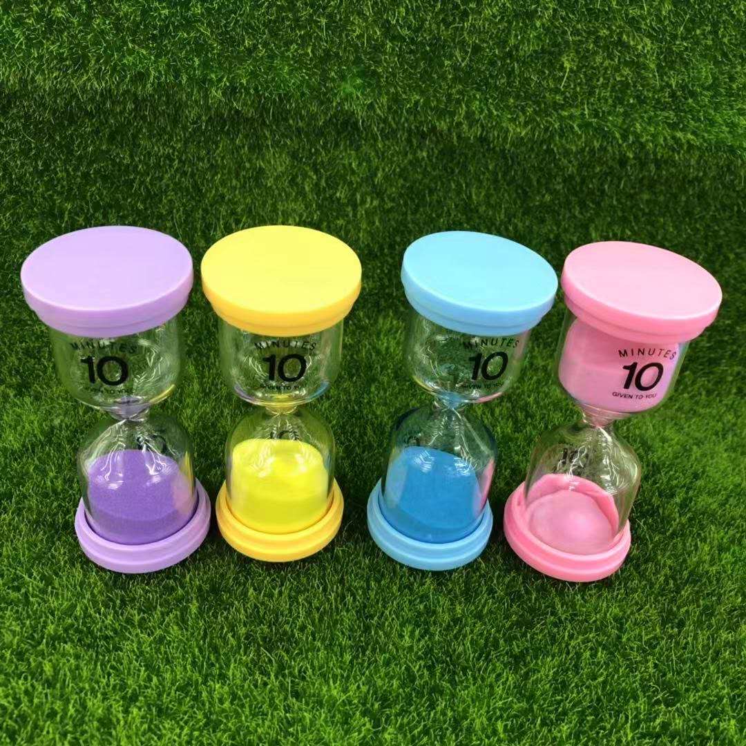 创意个性礼物家居装饰品：10分钟圆形玻璃沙漏计时玩具